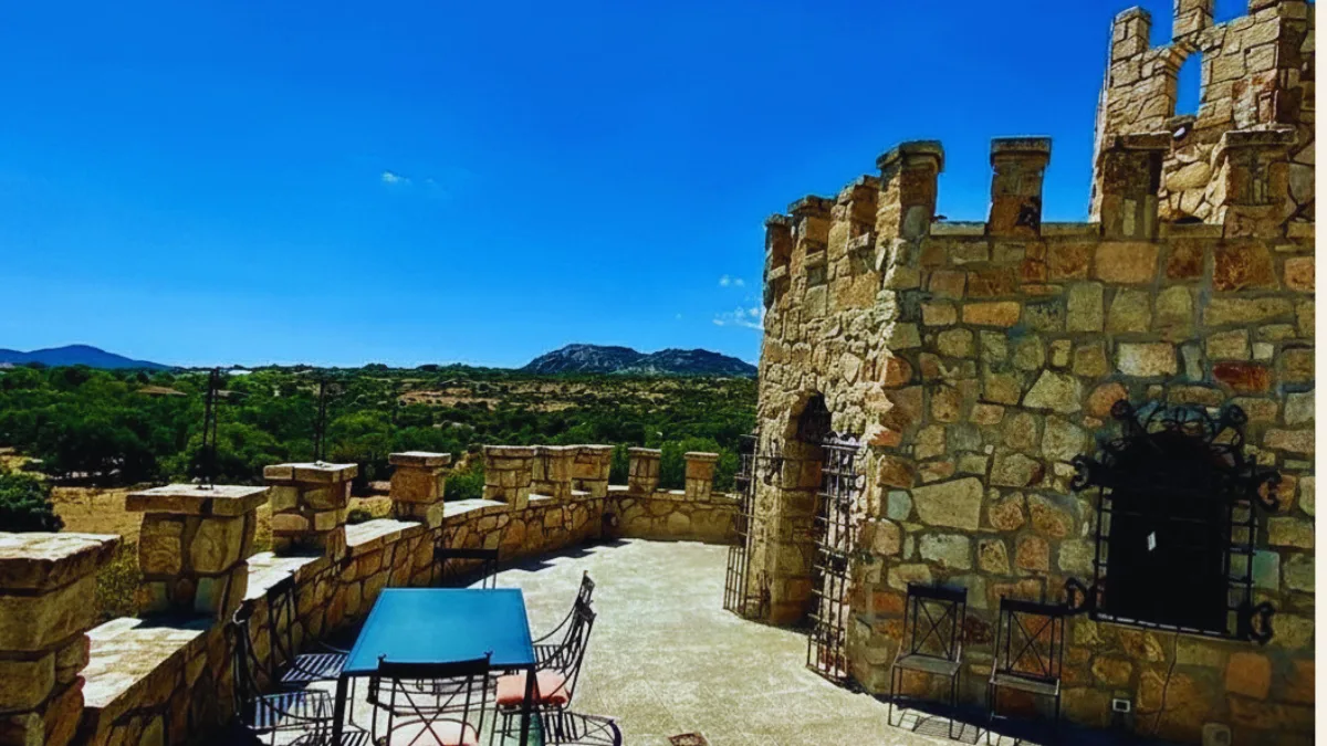 Terraza con vistas a la montaña