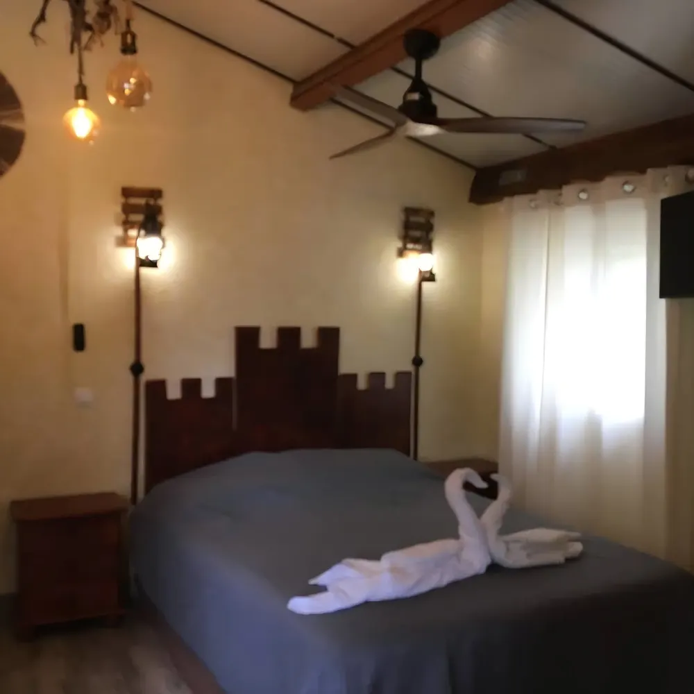 Habitación de la finca en La Cabrera